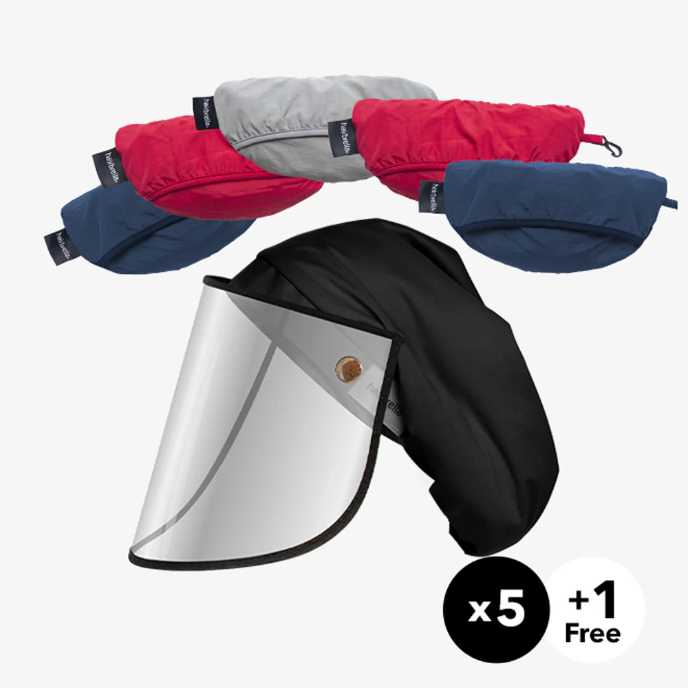 Hairbrella Pro XL Rain Hat + Face Shield Gifting Bundle (Buy 5, Get 1 Free) - Image 12