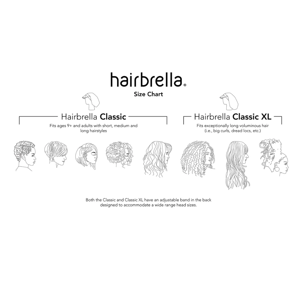 Hairbrella Classic XL Satin-Lined Rain Hat - Bundle (2) - Image 8
