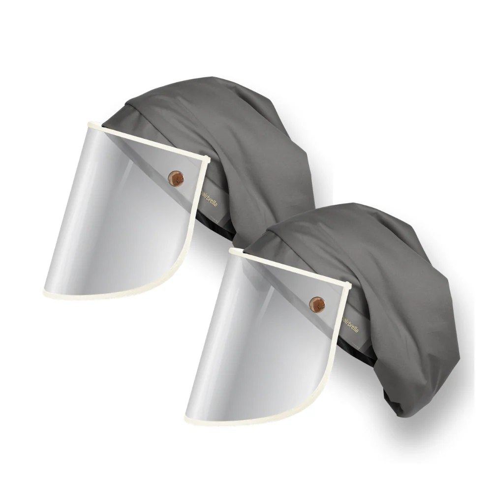 Hairbrella Pro Rain Hat + Face Shield - Bundle (2) - Image 13