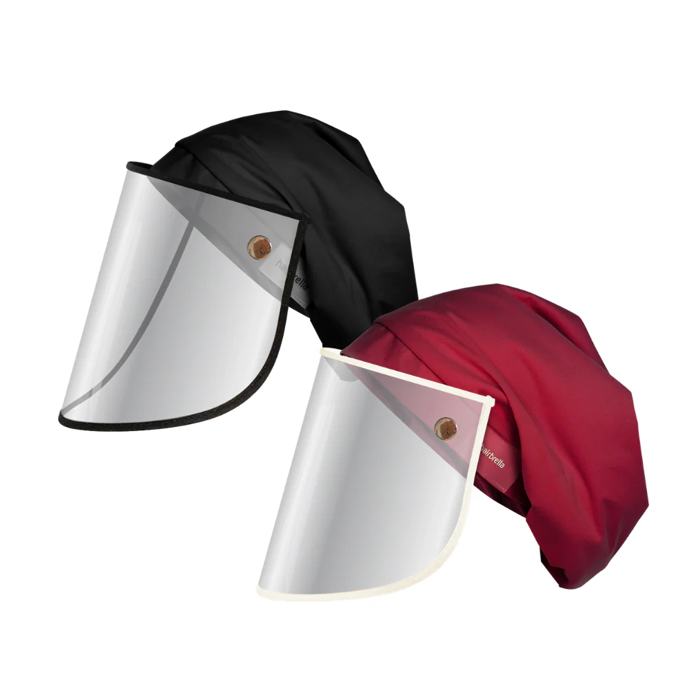Hairbrella Pro Rain Hat + Face Shield - Bundle (2) - Image 14