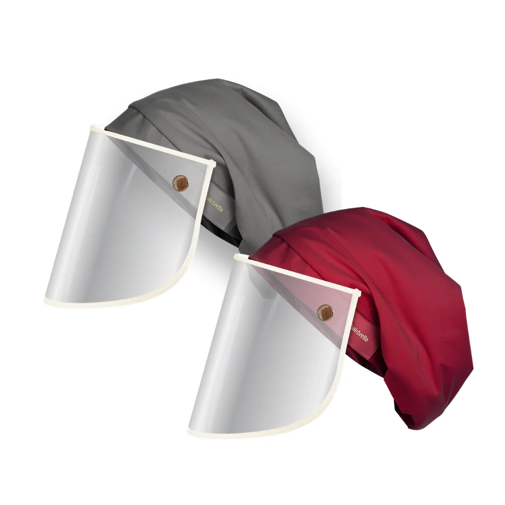 Hairbrella Pro Rain Hat + Face Shield - Bundle (2) - Image 16