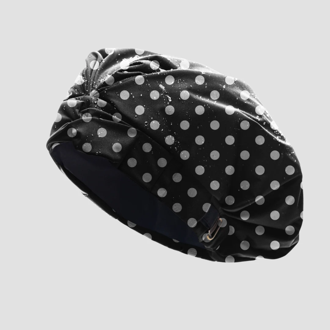 Hairbrella Satin-Lined Waterproof, Adjustable Shower Cap - Image 18