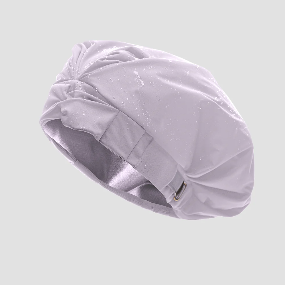 Hairbrella Satin-Lined Waterproof, Adjustable Shower Cap - Image 27