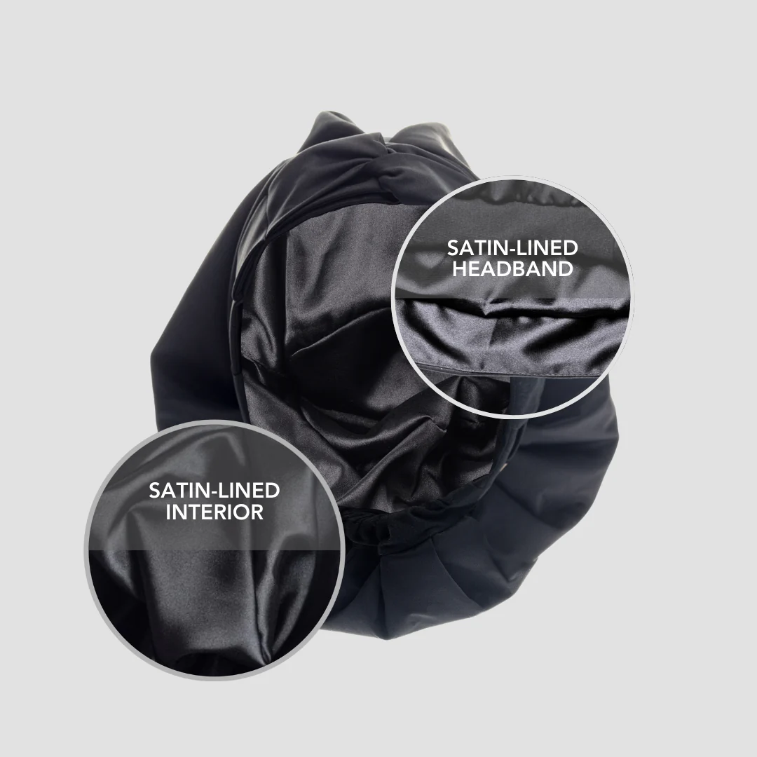 Hairbrella Satin-Lined Waterproof, Adjustable Shower Cap - Image 5