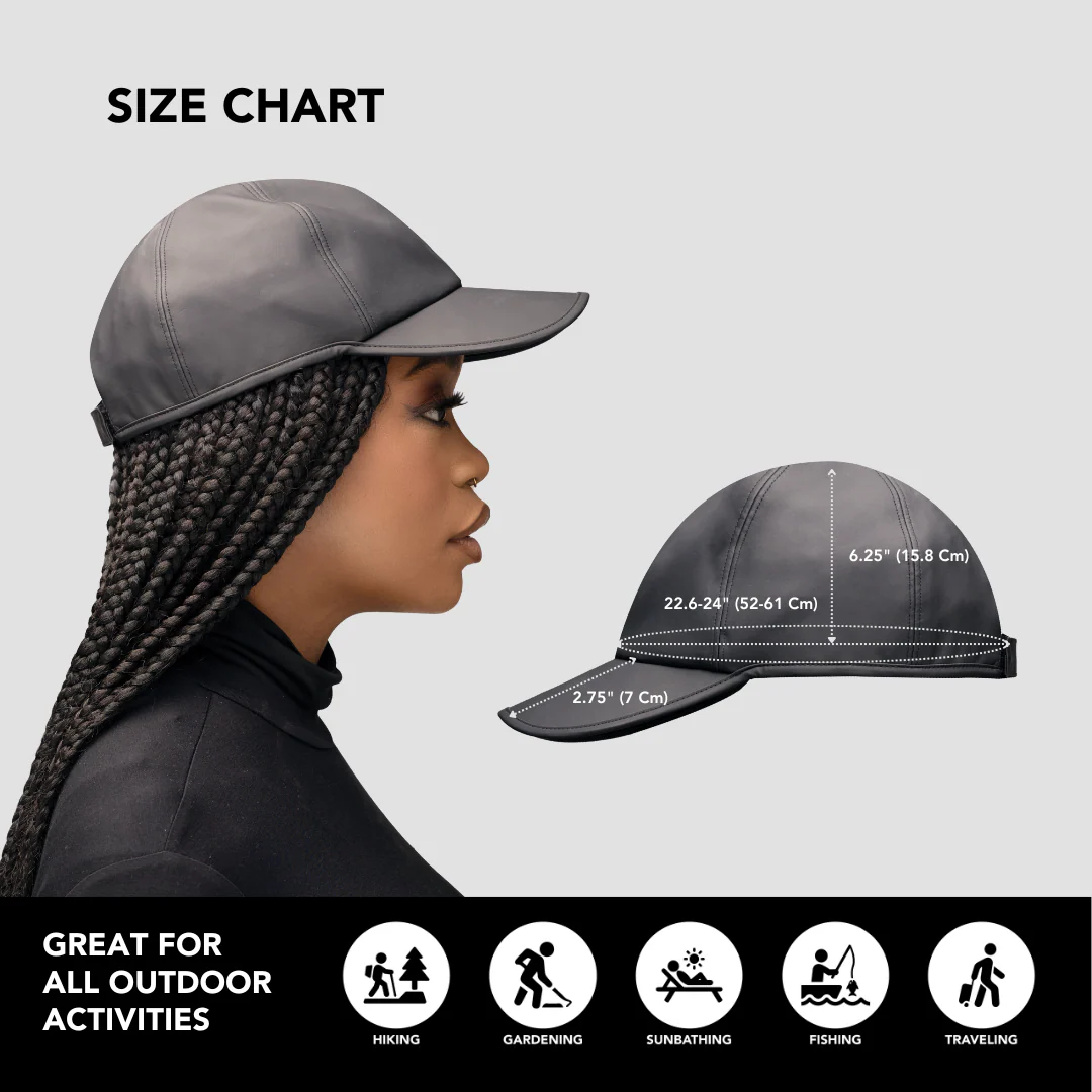 Hairbrella Satin-Lined, Waterproof Baseball Cap - Image 6