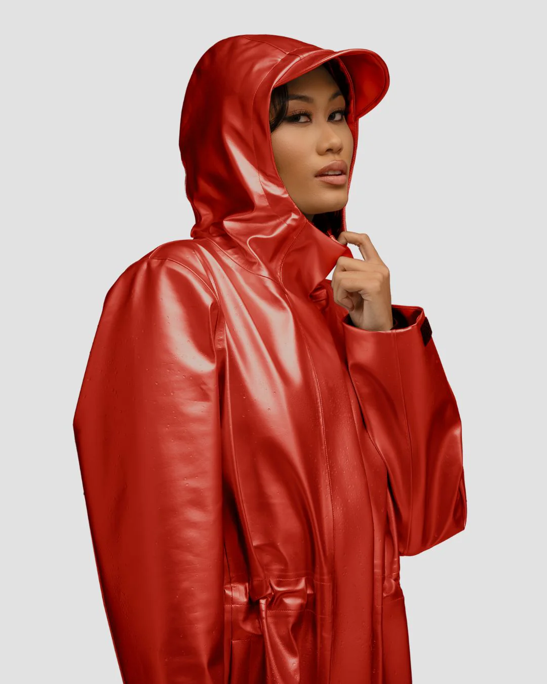 Hairbrella Satin-Lined, Waterproof Rain Jacket - Image 11