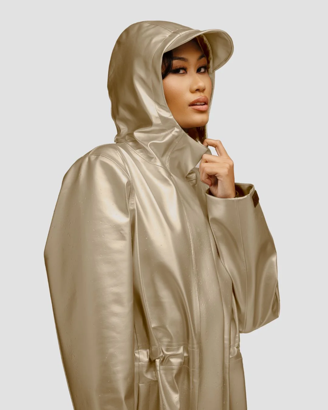 Hairbrella Satin-Lined, Waterproof Rain Jacket - Image 12